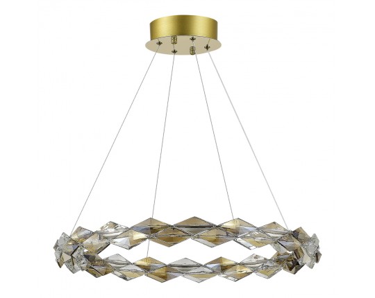 SL6009.203.01 Люстра подвесная ST-Luce Золотистый/Прозрачный,Янтарный LED 1*30W 3000K