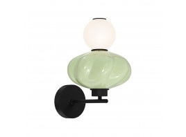 SL6134.401.01 Светильник настенный ST-Luce черный/зелёный, опаловый LED 1*8W 3000K