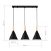 SLE1255-403-03 Светильник подвесной Черный/Черный E27 3*40W