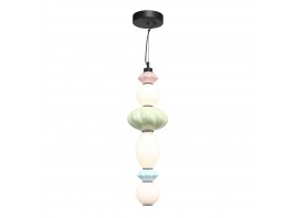 SL6134.433.01 Светильник подвесной ST-Luce черный/розовый, зеленый, синий, опаловый LED 1*24W 3000K