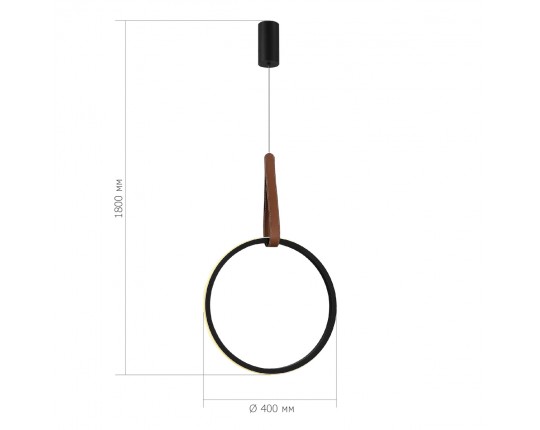 SL6131.403.20 Светильник подвесной ST-Luce Черный/Черный, Терракотовый LED 1*20W 4000K