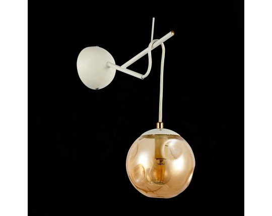 SLE110201-01 Светильник настенный Белый/Янтарный E14 1*40W