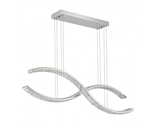 SL6206.103.50 Светильник подвесной ST-Luce Хром/Прозрачный LED 1*50W 3000K