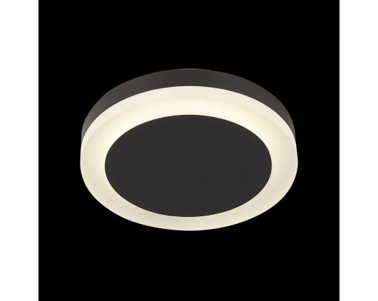 ST104.442.06 Светильник встраиваемый Черный LED 1*6W 4000K 468Lm Ra>80 120° IP20 D110xH20 170-240V