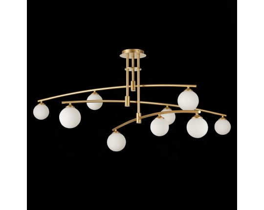 SL1208.302.09 Светильник потолочный ST-Luce Золотистый/Белый G9 9*5W