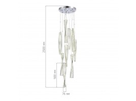 SL6205.103.09 Светильник подвесной ST-Luce Хром/Прозрачный LED 1*99W 4000K