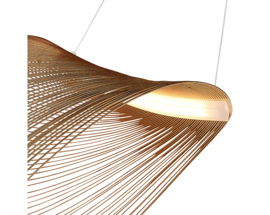 SL6900.503.24 Светильник подвесной ST-Luce Белый/Древесный LED 1*24W 4000K