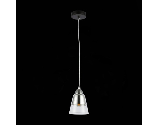 SLE102903-01 Подвес Черный, Хром/Прозрачный E27 1*40W