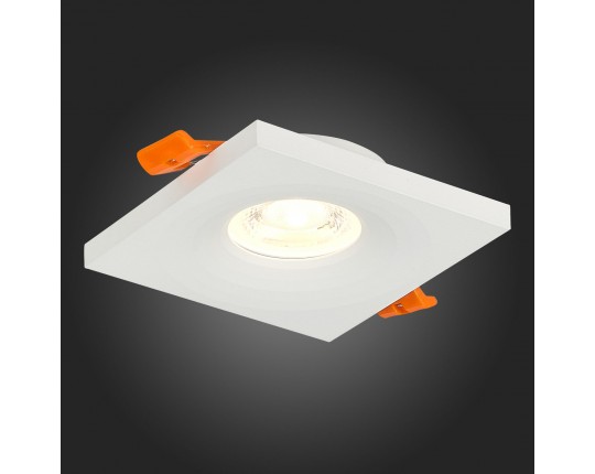 ST205.518.01 Св-к встр. Белый GU10 1*50W  L94xW94xH27 220V Без ламп