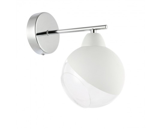 SLE102701-01 Светильник настенный Хром/Прозрачный, Матовый никель E14 1*40W