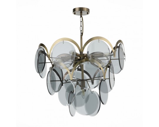 SL1161.373.09 Люстра подвесная ST-Luce Бронза/Дымчатый E14 9*60W