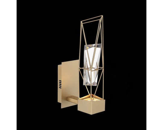 SL815.201.01 Бра ST-Luce Матовое золото/Матовое золото, Прозрачный LED 1*6W 4000K