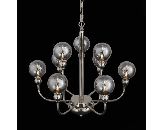 SL552.103.09 Люстра подвесная ST-Luce Никель/Дымчатый G9 9*5W