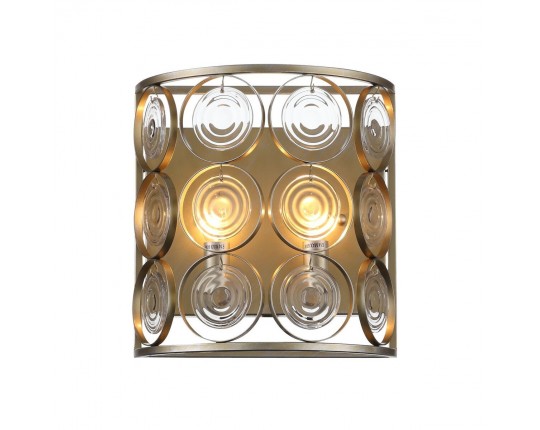 SL1105.201.02 Светильник настенный ST-Luce Золотистый с патиной/Золотистый, Прозрачный E14 2*60W