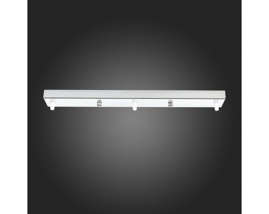 SL001.113.03 Потолочное крепление на 3 лампы (прямоугольное) ST-Luce Хром