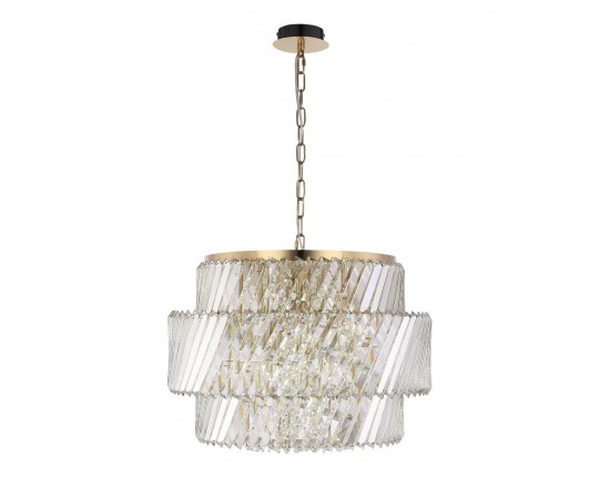 SL6138.303.12 Светильник подвесной ST-Luce латунь/прозрачный E14 12*40W