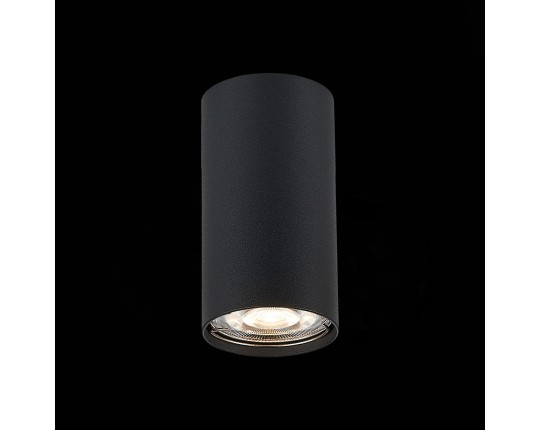 ST110.407.01 Светильник потолочный Черный GU10 1*50W  D54xH100 220V Без ламп