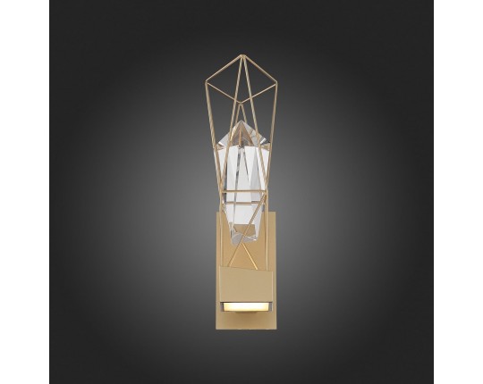 SL815.201.01 Бра ST-Luce Матовое золото/Матовое золото, Прозрачный LED 1*6W 4000K