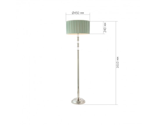 SL1121.105.01 Торшер ST-Luce Никель/Оливковый E14 1*40W (из 2-х коробок)