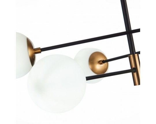 SL1203.402.06 Люстра потолочная ST-Luce Бронза,Черный/Белый E27 6*40W