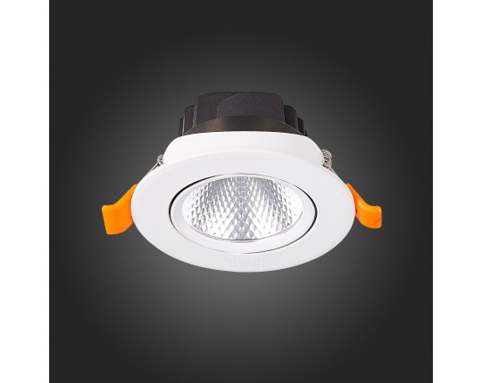 ST211.538.06.24 Св-к встр. Белый LED 1*6W 3000K 480Lm Ra80 24° IP20 D86xH50 220-240V