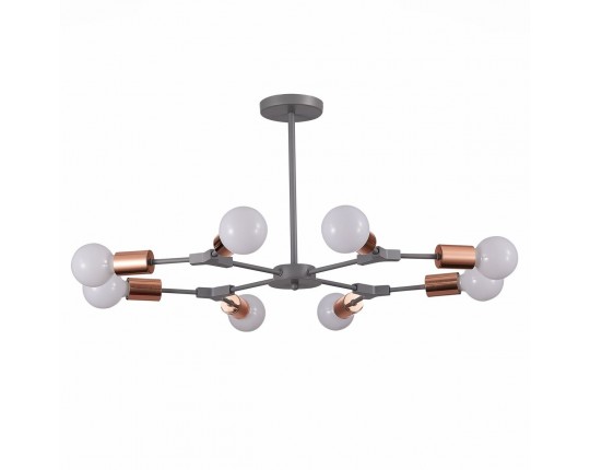 SLE106403-08 Светильник потолочный Серый, Розовое золото E27 8*60W