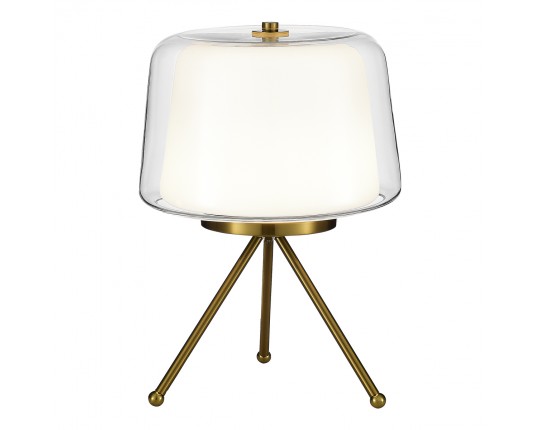 SL6127.304.01 Прикроватная лампа ST-Luce Латунь/Белый, Прозрачный LED 1*16W 3000K
