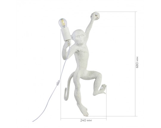 SLE115111-01 Светильник настенный Белый E27 1*60W
