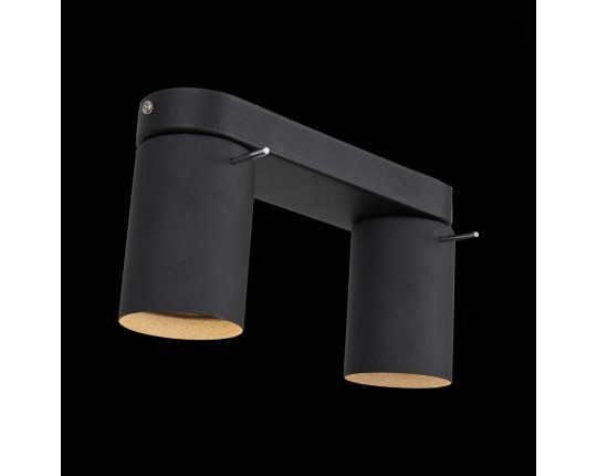 SL597.401.02 Спот ST-Luce Черный, Хром/Черный GU10 LED 2*3W