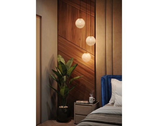 SL1190.223.01 Подвес ST-Luce Золотистый/Прозрачно-белый E27 1*60W