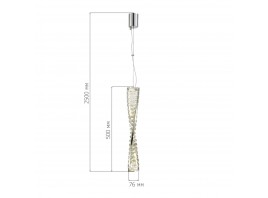 SL6205.303.01 Светильник подвесной ST-Luce Латунь/Прозрачный LED 1*11W 4000K