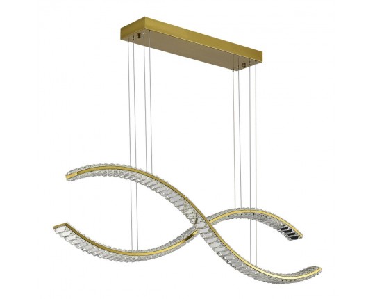 SL6206.303.50 Светильник подвесной ST-Luce Латунь/Прозрачный LED 1*50W 3000K