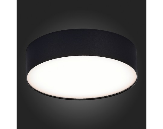 ST606.442.27 Светильник потолочный Черный LED 1*27W 4000K 2 430Lm Ra>90 120° IP20 D220xH55 185-265V
