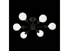 SL419.402.06 Светильник потолочный Черный E27 6*60W