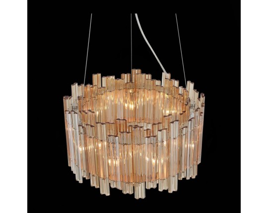 SL400.103.09 Люстра подвесная ST-Luce Хром/Янтарный G9 9*5W