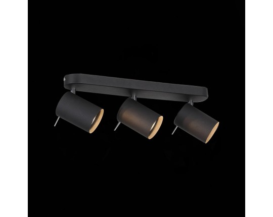 SL597.401.03 Спот ST-Luce Черный, Хром/Черный GU10 LED 3*3W