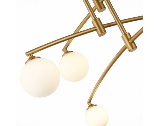 SL1208.302.06 Светильник потолочный ST-Luce Золотистый/Белый G9 6*5W