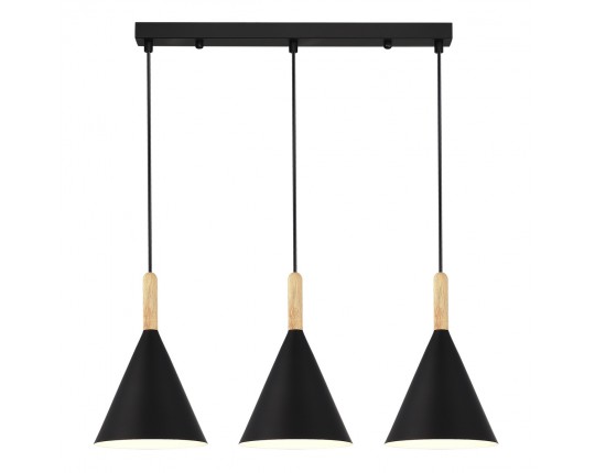 SLE1255-403-03 Светильник подвесной Черный/Черный E27 3*40W