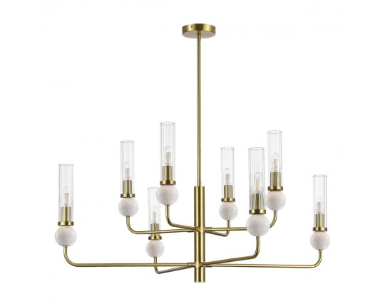 SL1244.303.08 Светильник подвесной ST-Luce латунь/прозрачный E14 8*40W