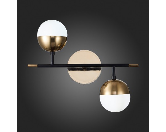 SL1507.421.02 Бра ST-Luce Черный/Белый, Золотистый G9 2*5W 4000K