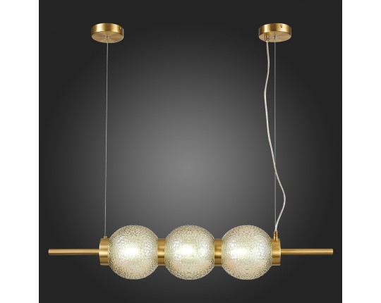 SL1155.313.03 Светильник подвесной ST-Luce Латунь/Коньячный E14 3*40W