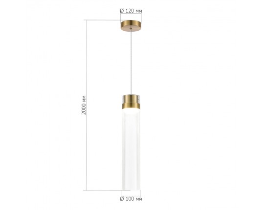 SL6236.303.01 Светильник подвесной ST-Luce Латунь/Прозрачный LED 1*12W 4000K