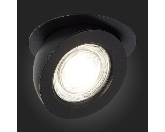 ST654.448.10 Св-к встр. Черный LED 1*10W 4000K 850Lm Ra>90 38° IP20 D109xH60 180-240V