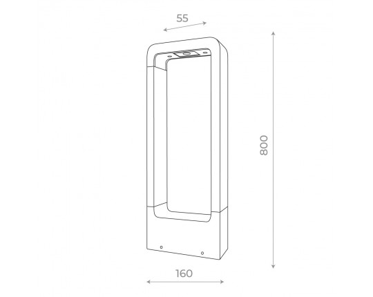 SL9506.415.01 Светильник уличный наземный ST-Luce Черный LED 1*7W 4000K