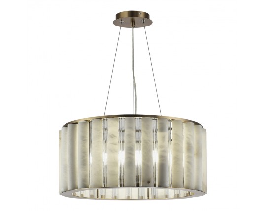 SL1516.303.08 Светильник подвесной ST-Luce Бронза, Прозрачный/Белый алебастр E14 8*40W