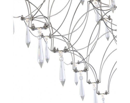 SL6603.103.17 Светильник подвесной ST-Luce Хром/Прозрачный LED 1*17W 4000K