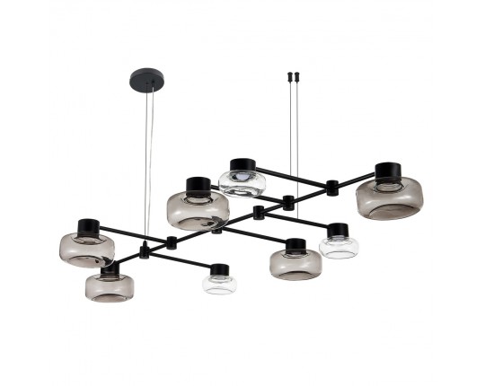 SL6005.403.08 Светильник подвесной ST-Luce Черный/Дымчатый, Прозрачный LED 8*3W 3000K