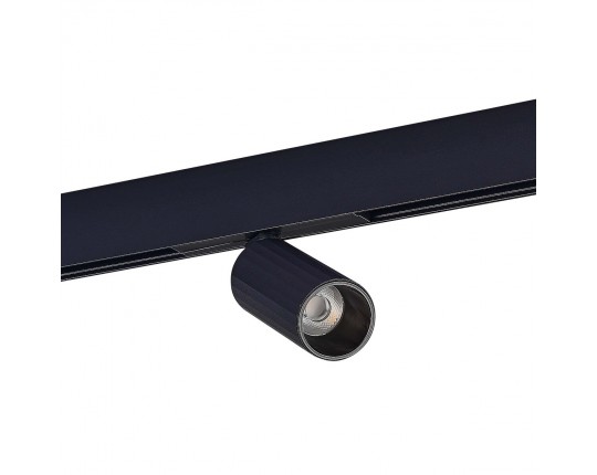 ST807.436.12 Магнитный трековый светильник Черный LED 1*12W 3000K 550Lm Ra>90 IP20 D50xH173 48VV