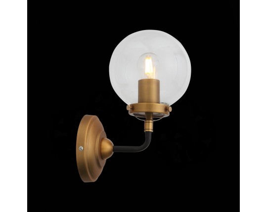 SL234.401.01 Бра ST-Luce Черный, Золото/Прозрачный E27 1*40W