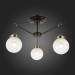 SLE110302-03 Светильник потолочный Черный, Бронза/Прозрачный, Белый E27 3*60W